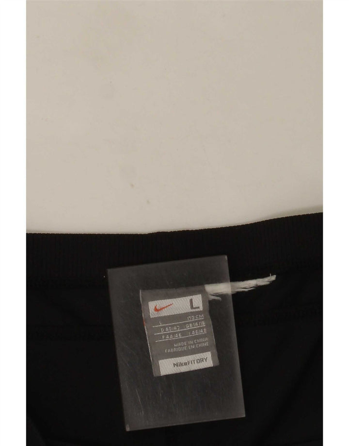 Nike Womens Capri Tracksuit Trousers UK 14/16 Large Black