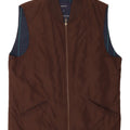 Gant Mens Gilet UK 36 Small Brown Polyester