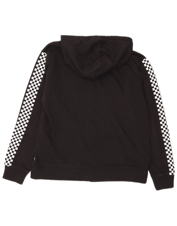 Vans Mens Graphic Zip Hoodie Sweater Large Black Cotton