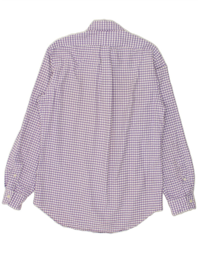 RALPH LAUREN Mens Shirt Small Purple Check Cotton | Vintage Ralph Lauren | Thrift | Second-Hand Ralph Lauren | Used Clothing | Messina Hembry 