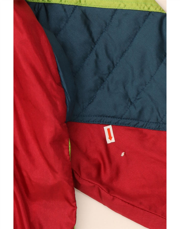 BASIC Mens Tracksuit Top Jacket Large Multicoloured Colourblock