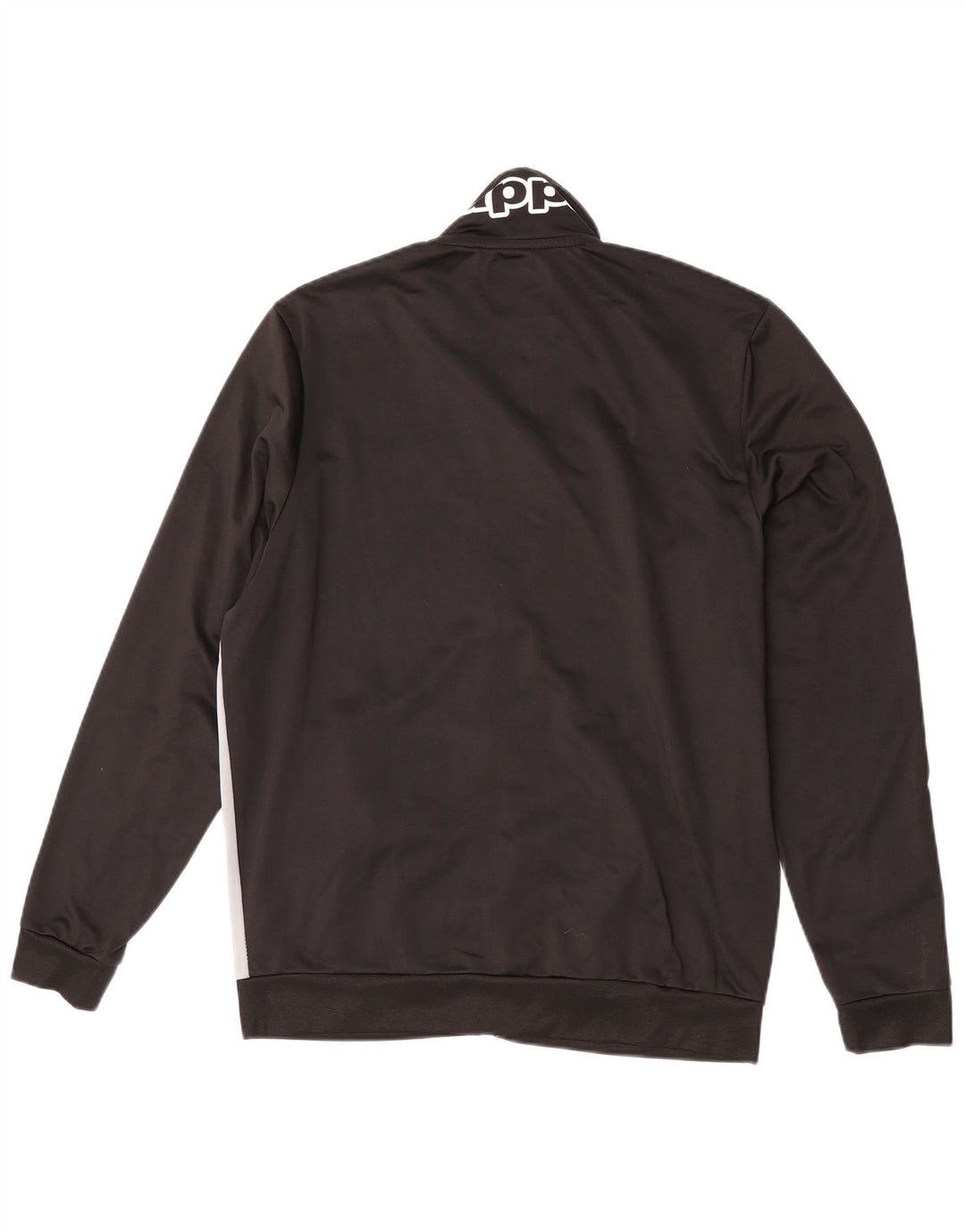 Kappa Mens Graphic Tracksuit Top Jacket Large Black Colourblock Polyester