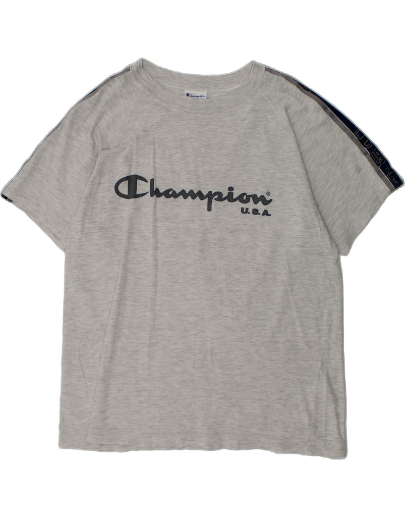 CHAMPION Boys Graphic T-Shirt Top 11-12 Years Large  Grey | Vintage Champion | Thrift | Second-Hand Champion | Used Clothing | Messina Hembry 