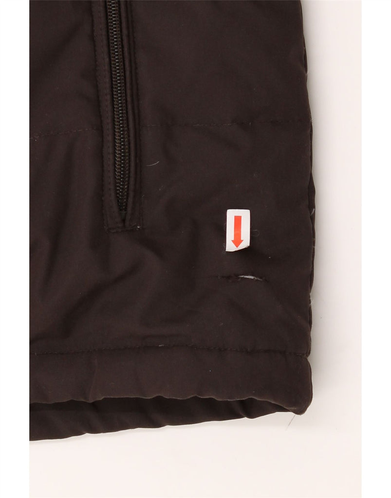 TIMBERLAND Boys Graphic Padded Jacket 5-6 Years Brown Polyester Vintage Timberland and Second-Hand Timberland from Messina Hembry 