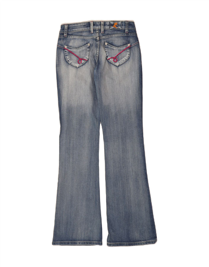 ZINNIA Womens Low Waist Bootcut Jeans IT 36 XS W26 L34 Blue Cotton Vintage Zinnia and Second-Hand Zinnia from Messina Hembry 