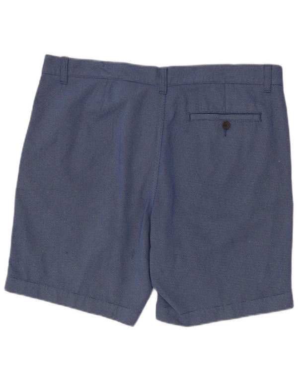 MARKS & SPENCER Mens Chino Shorts W36 Large Blue Cotton