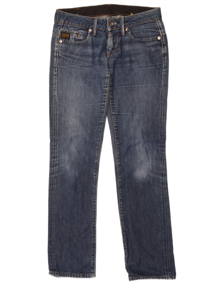 G-Star Womens Straight Jeans W28 L34 Blue Cotton