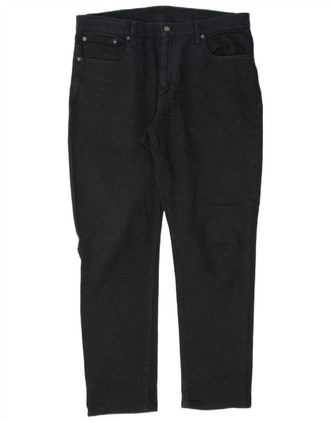 Levi's Mens Straight Jeans W34 L32 Black Cotton