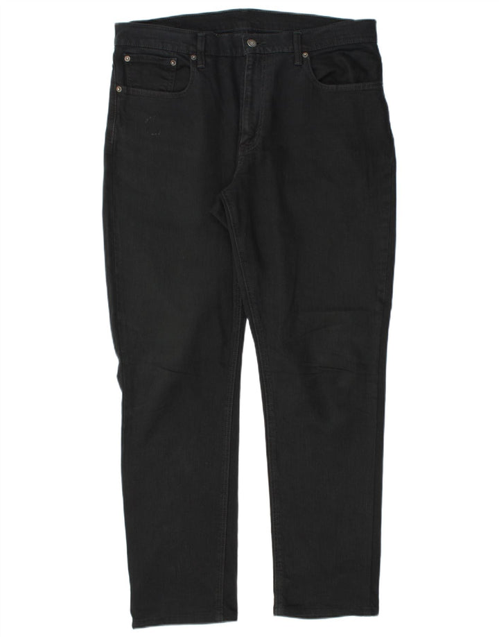 Levi's Mens Straight Jeans W34 L32 Black Cotton