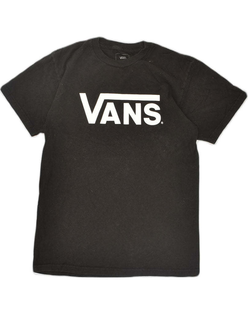 VANS Mens Classic Fit Graphic T-Shirt Top Small Black Cotton | Vintage Vans | Thrift | Second-Hand Vans | Used Clothing | Messina Hembry 