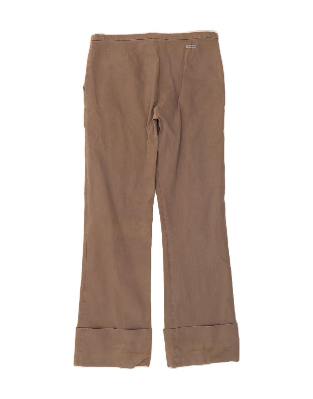 CALVIN KLEIN Womens Bootcut Chino Trousers W31 L31 Beige Cotton Vintage Calvin Klein and Second-Hand Calvin Klein from Messina Hembry 