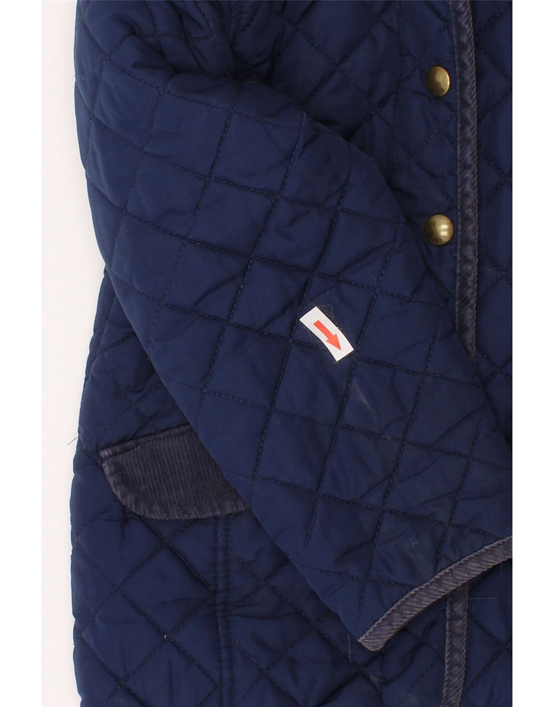 Joules Girls Hooded Quilted Jacket 5-6 Years Navy Blue Polyester