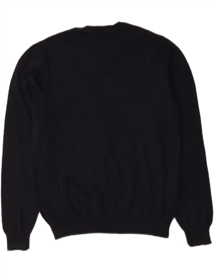 Marks & Spencer Mens Blue Harbour Crew Neck Jumper Sweater Medium Navy Blue