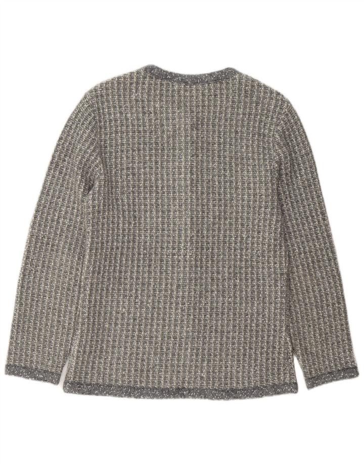 Penny Pull Womens Cardigan Sweater UK 16 Large Grey Acrylic