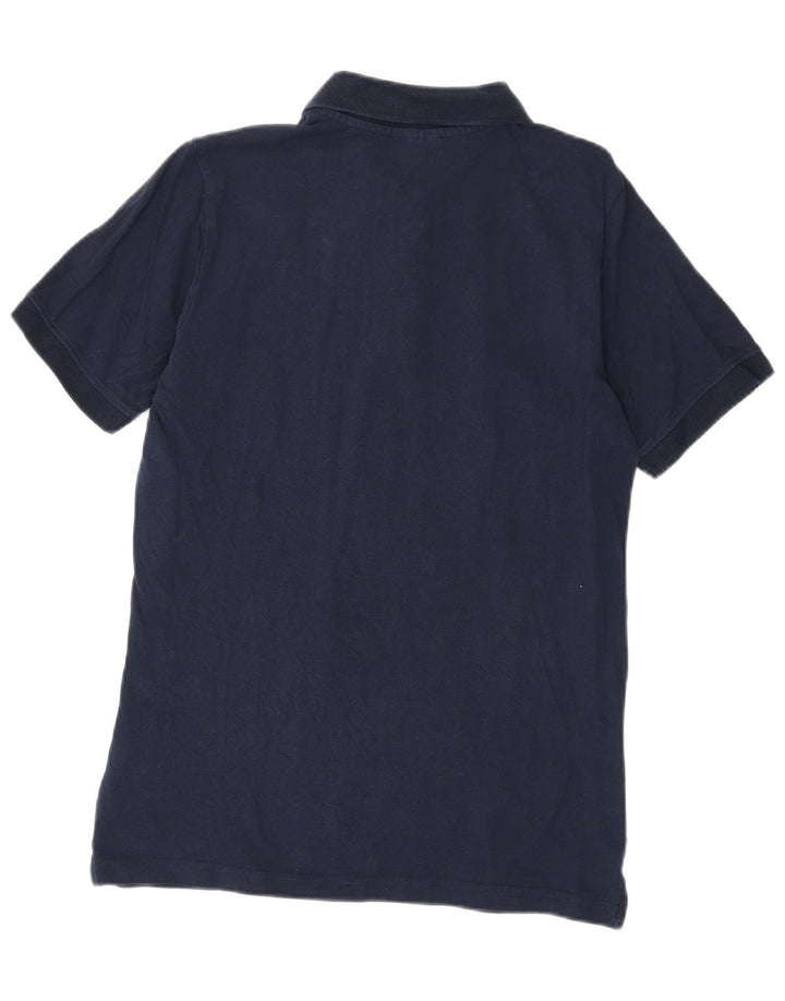 Kappa Mens Polo Shirt Medium Navy Blue Cotton