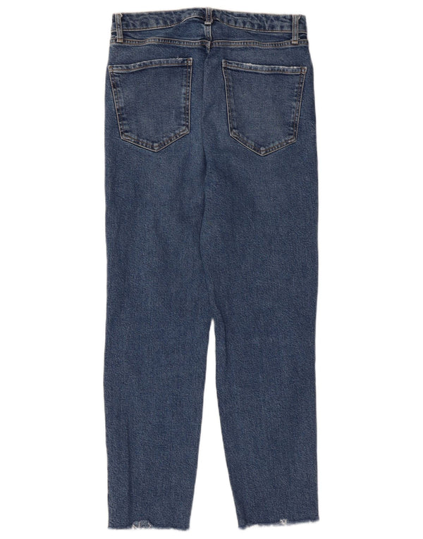 ZARA Womens Distressed Slim Jeans EU 40 Medium W30 L26 Blue