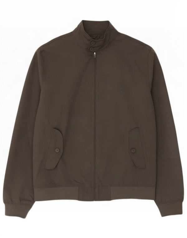 French Connection Mens Bomber Jacket UK 40 Large Grey Polyester