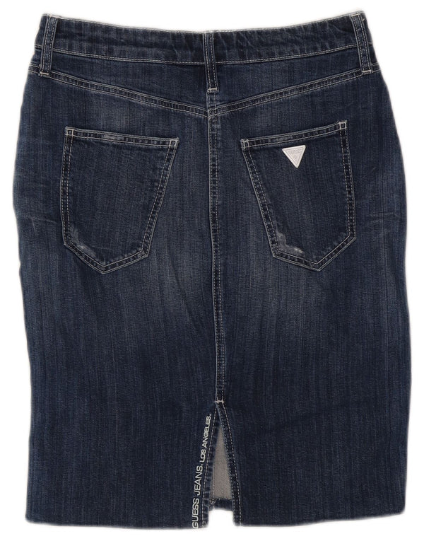 Guess Womens Denim Skirt W28 Medium Blue