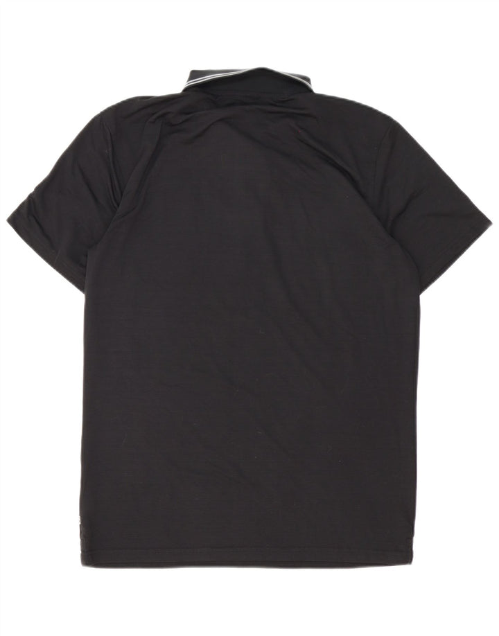 Calvin Klein Mens Polo Shirt Medium Black Polyester