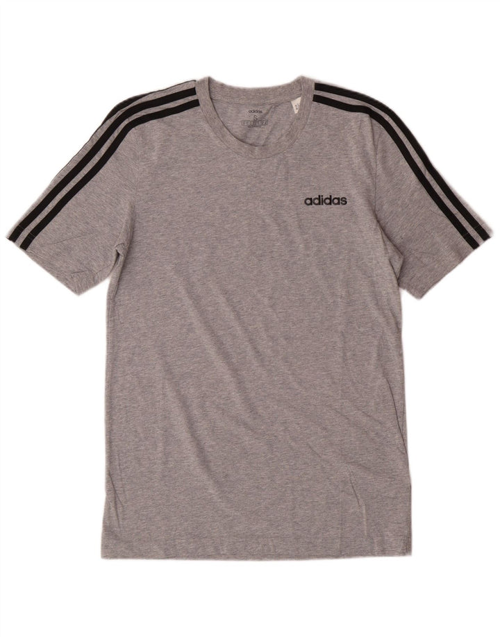 Adidas Mens Graphic T-Shirt Top Small Grey Cotton