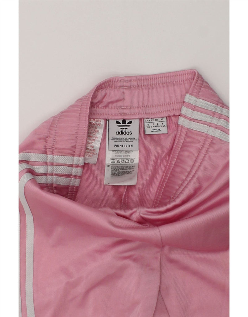 ADIDAS Girls Tracksuit Trousers Joggers 3-4 Years Pink Polyester | Vintage Adidas | Thrift | Second-Hand Adidas | Used Clothing | Messina Hembry 