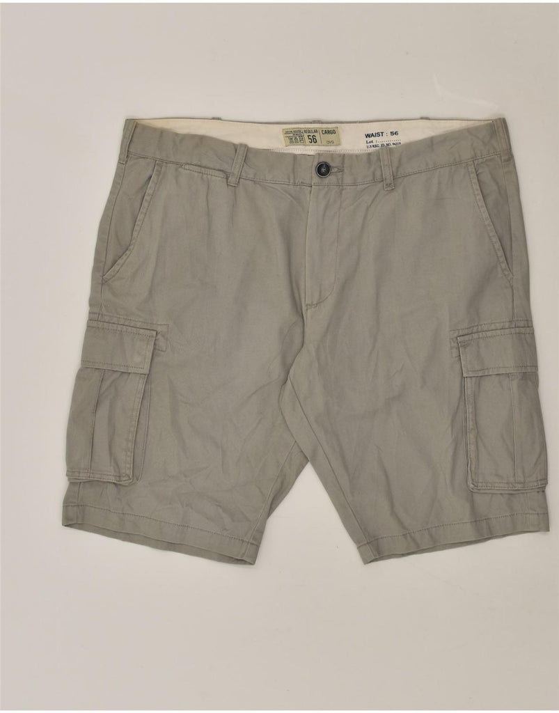 OVS Mens Cargo Shorts IT 56 3XL W40  Grey Cotton | Vintage OVS | Thrift | Second-Hand OVS | Used Clothing | Messina Hembry 