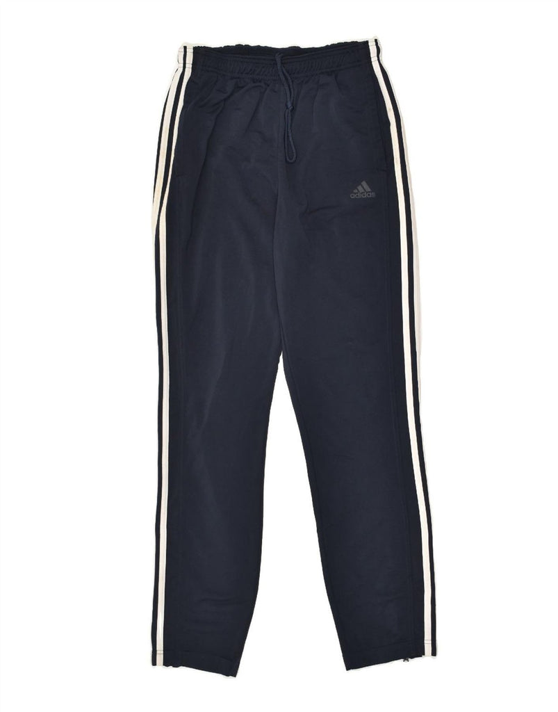 ADIDAS Mens Tracksuit Trousers Medium Navy Blue Polyester | Vintage Adidas | Thrift | Second-Hand Adidas | Used Clothing | Messina Hembry 