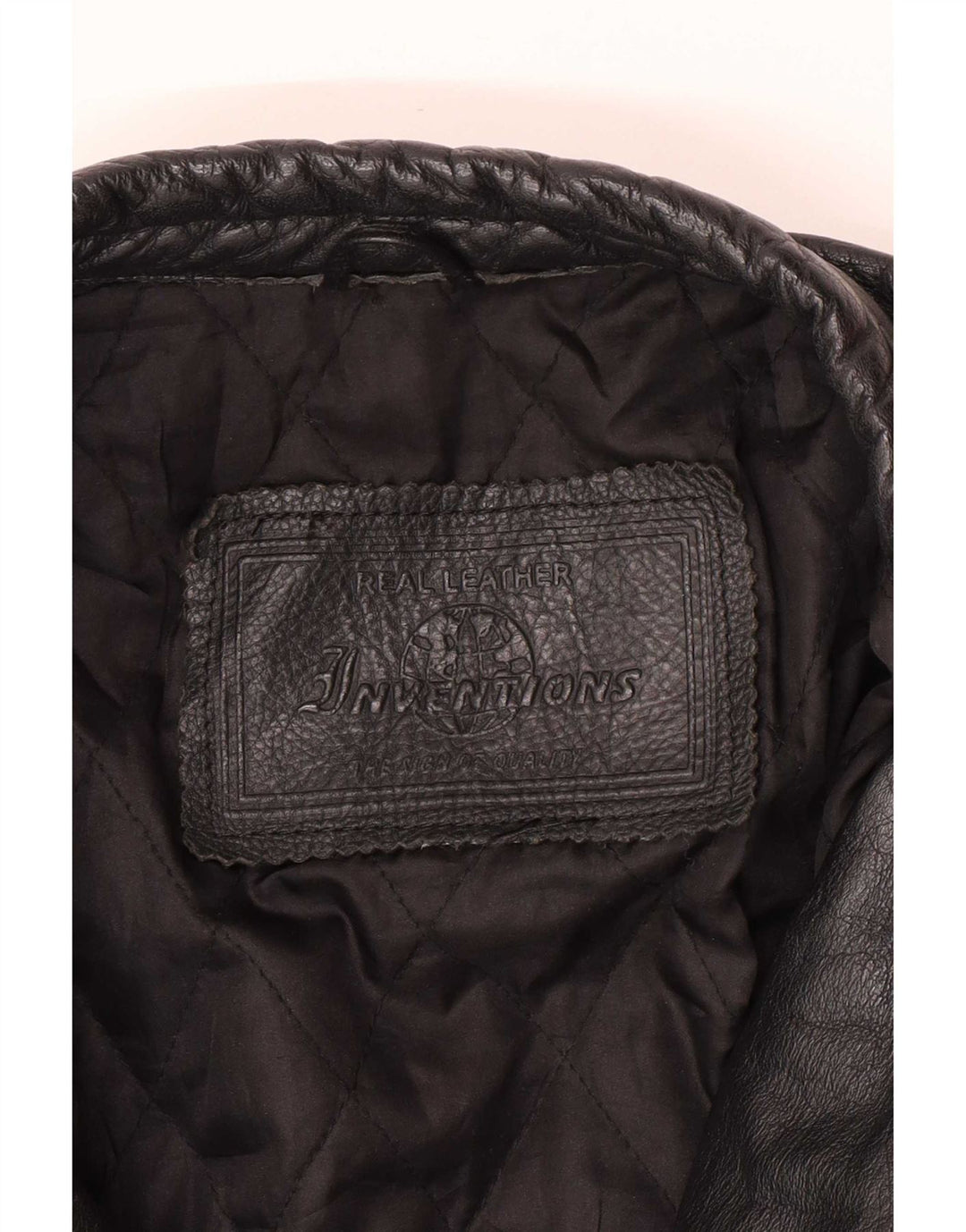 Vintage Mens Leather Biker Jacket UK 44 2XL Black