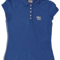Tommy Hilfiger Womens Polo Shirt UK 12 Medium Blue Cotton