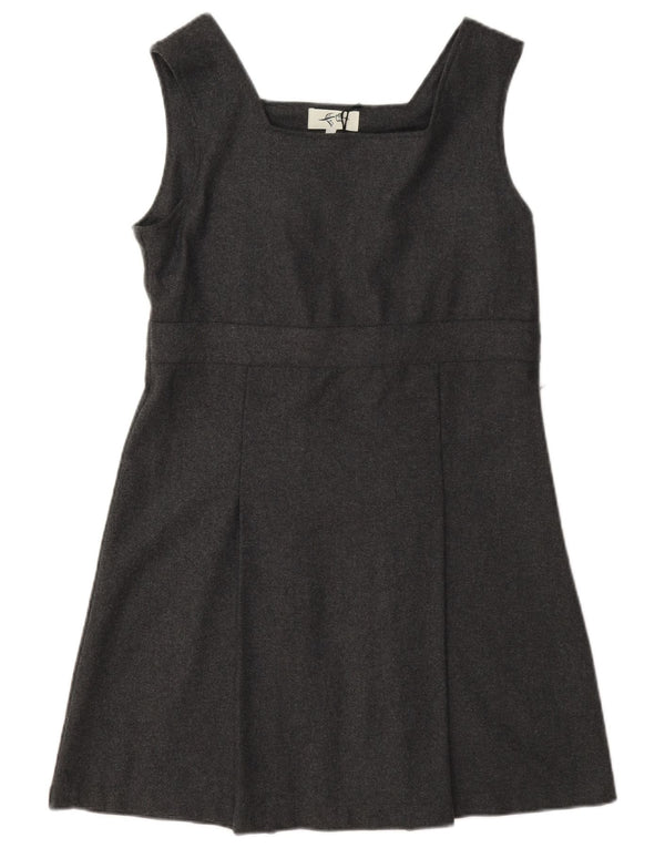 Vintage Womens Sleeveless A-Line Dress UK 10 Small Grey