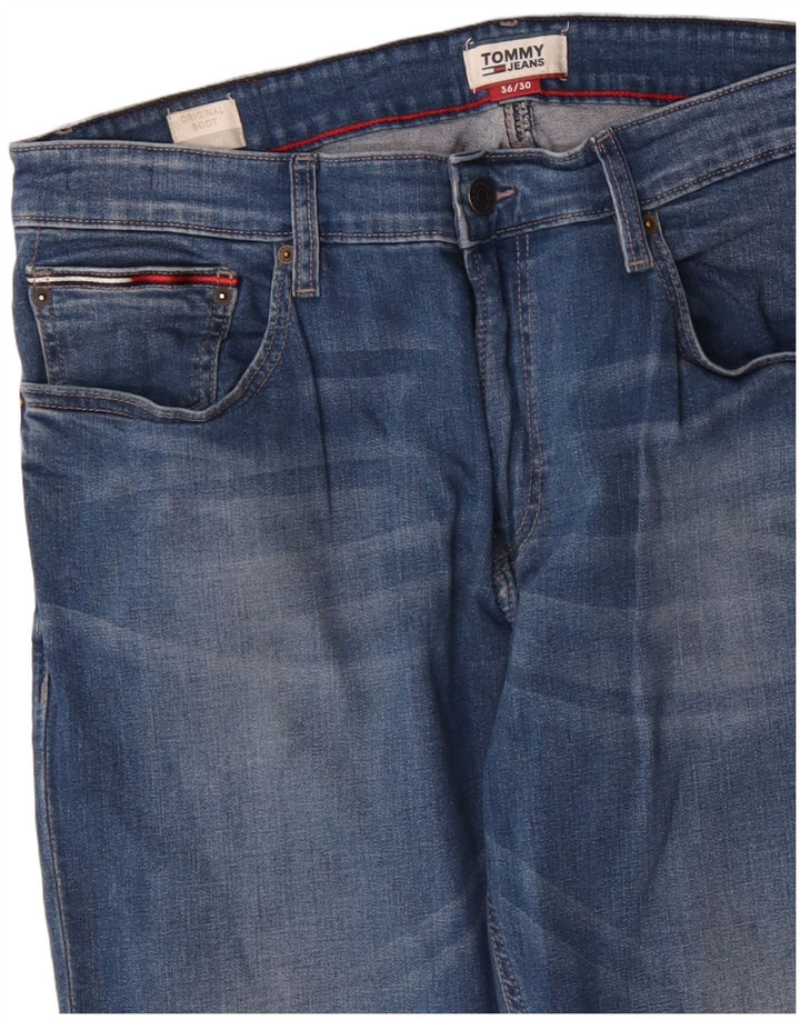 Tommy Hilfiger Mens Ryan Bootcut Jeans W36 L30 Blue Cotton