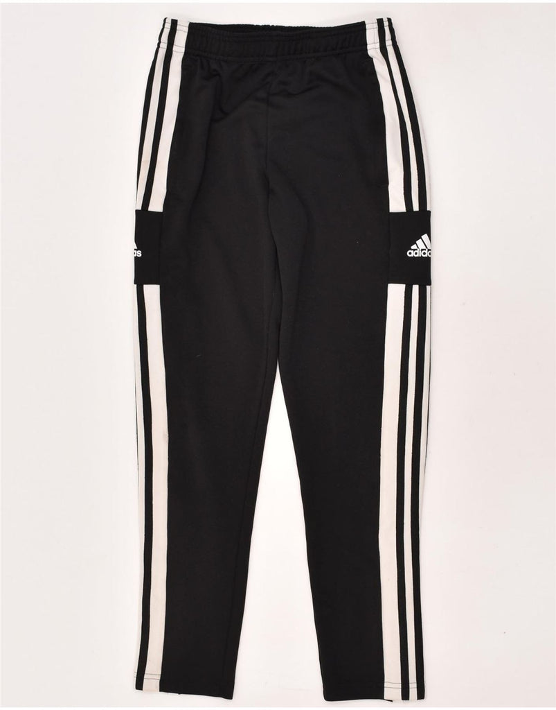 ADIDAS Boys Graphic Tracksuit Trousers 11-12 Years Black Polyester Vintage Adidas and Second-Hand Adidas from Messina Hembry 