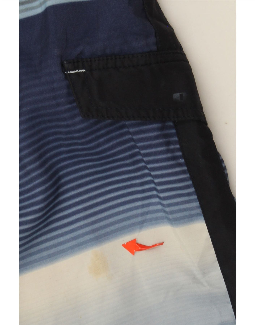 OAKLEY Mens Swimming Shorts Medium  Blue Striped