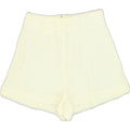 BENETTON Womens High Waist Hot Pants IT 40 Small W24  White Viscose | Vintage Benetton | Thrift | Second-Hand Benetton | Used Clothing | Messina Hembry 