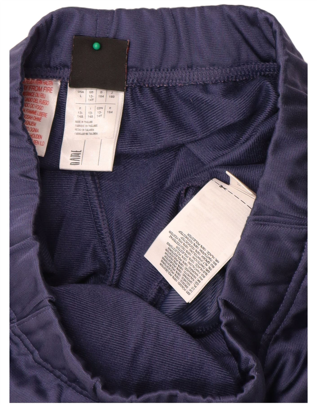 Reebok Girls Tracksuit Trousers 13-14 Year Navy Blue Polyester