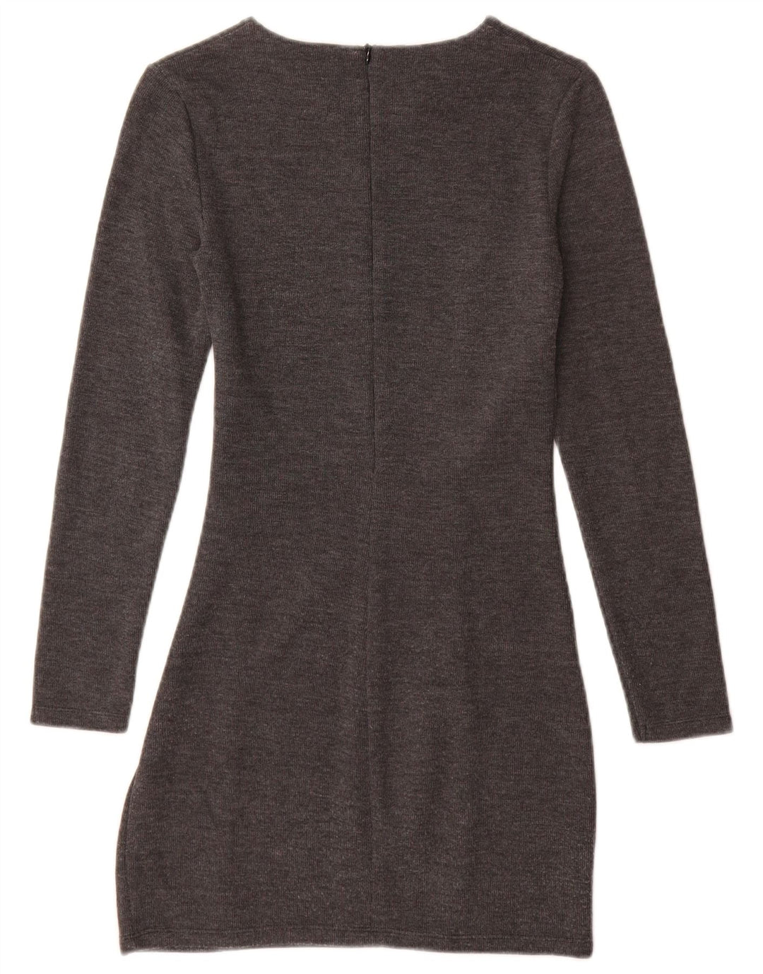 Zara Womens Jumper Dress UK 8 Small Grey Cotton