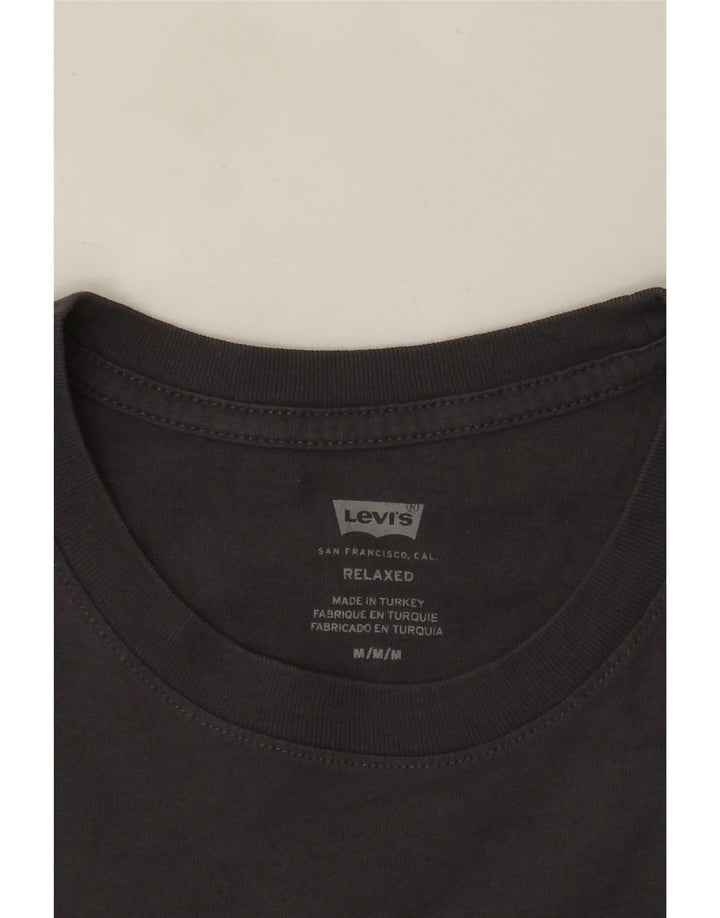 Levi's Mens Relaxed Graphic T-Shirt Top Medium Grey