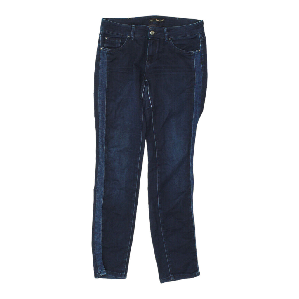 Massimo Dutti Womens Navy Stretchy Jeans | Vintage High End Designer Denim VTG | Vintage Messina Hembry | Thrift | Second-Hand Messina Hembry | Used Clothing | Messina Hembry 