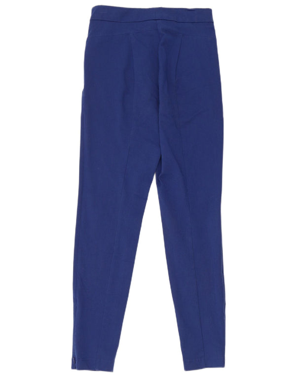 Marks & Spencer Womens Skinny Casual Trousers UK 8 Small W26 L28 Blue