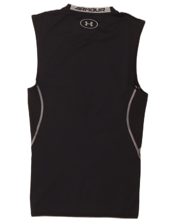 Under Armour Mens Heat Gear Graphic Vest Top Small Black