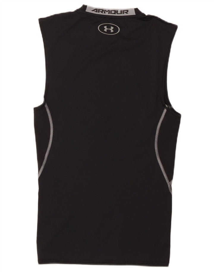 Under Armour Mens Heat Gear Graphic Vest Top Small Black
