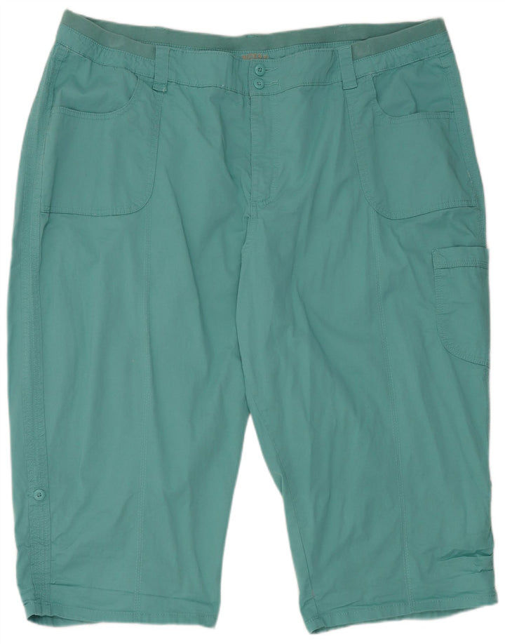 Lee Womens Riders Cargo Shorts US 26 5XL W46 Blue Cotton