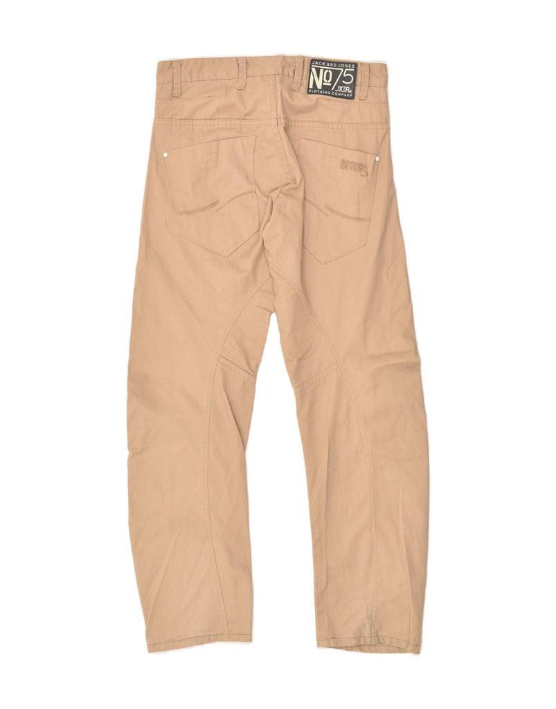 JACK & JONES Mens Banana Casual Trousers W31 L30 Beige Cotton | Vintage Jack & Jones | Thrift | Second-Hand Jack & Jones | Used Clothing | Messina Hembry 