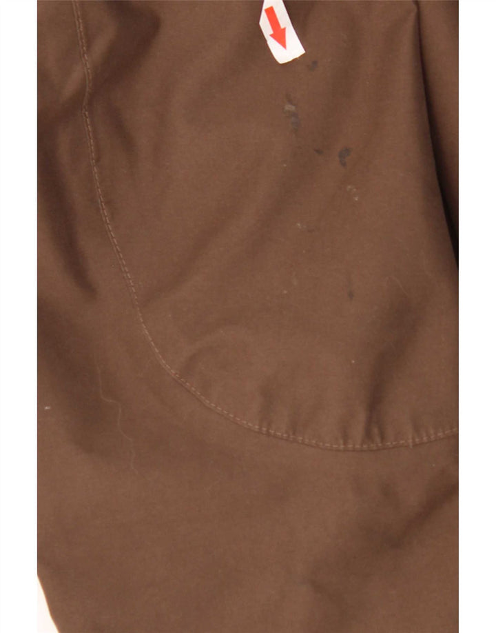 Jack Wolfskin Womens Hooded Parka Jacket UK 16 Large Brown Polyester