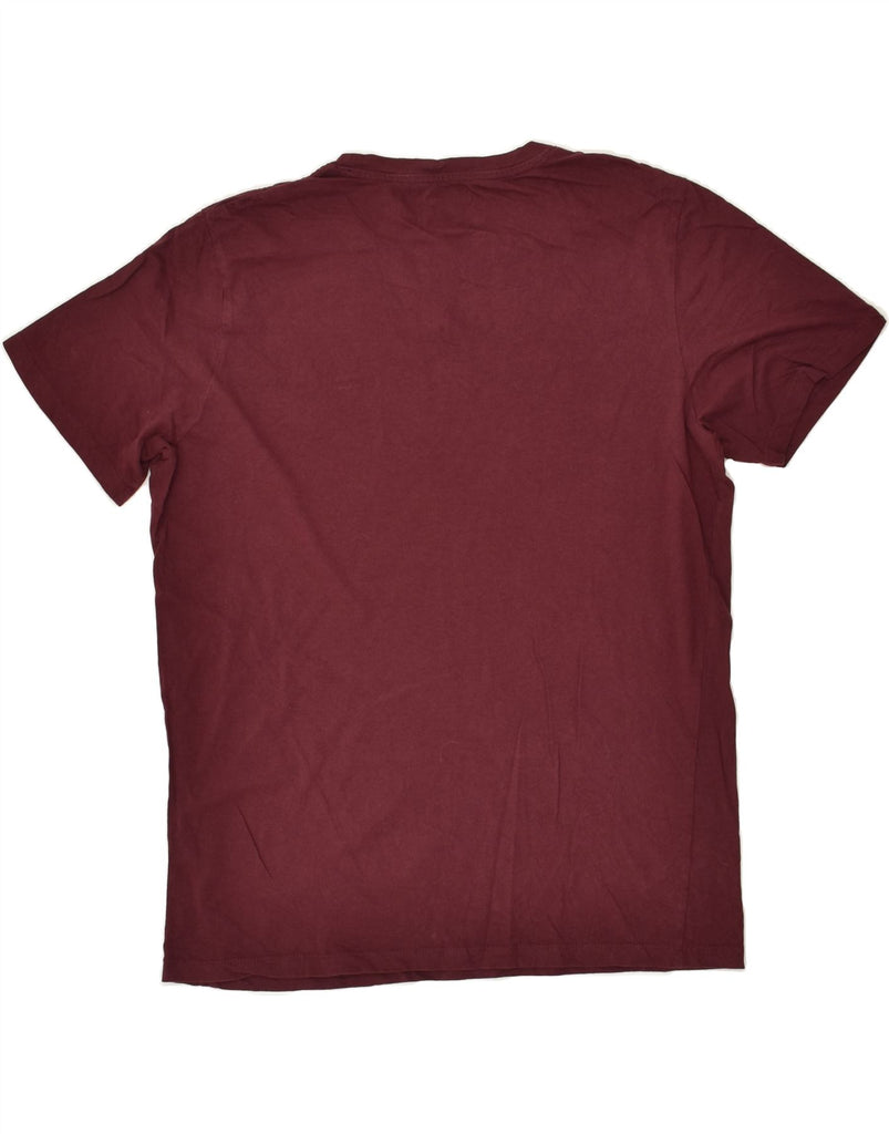 JACK & JONES Mens Graphic T-Shirt Top XL Burgundy | Vintage Jack & Jones | Thrift | Second-Hand Jack & Jones | Used Clothing | Messina Hembry 