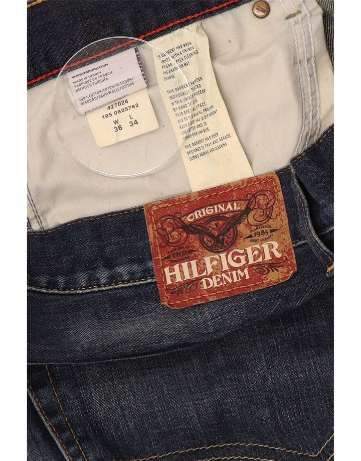 Tommy Hilfiger Mens Bootcut Jeans W36 L34 Blue Cotton