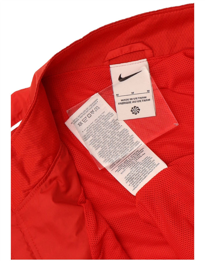Nike Mens Tracksuit Top Jacket Medium Red Polyester