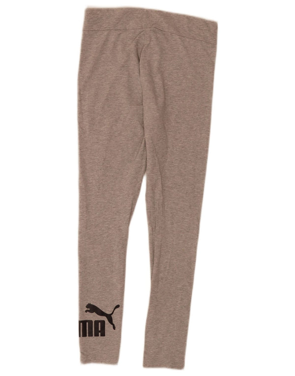 Puma Womens Graphic Leggings UK 10 Small Grey