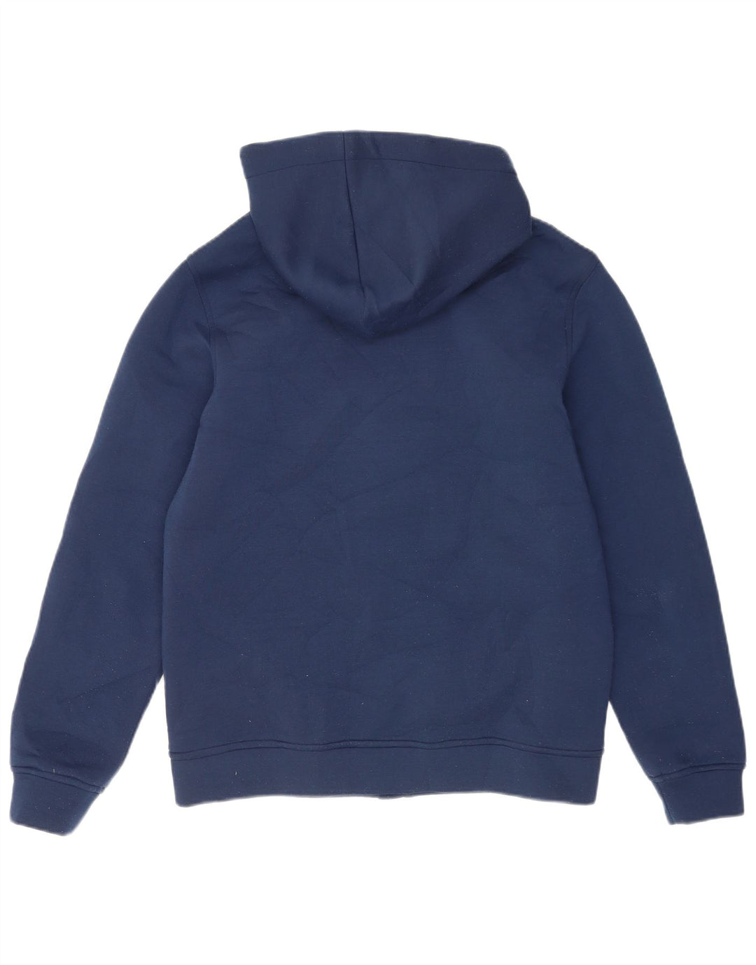 K-Way Mens Zip Hoodie Sweater Medium Navy Blue Polyester