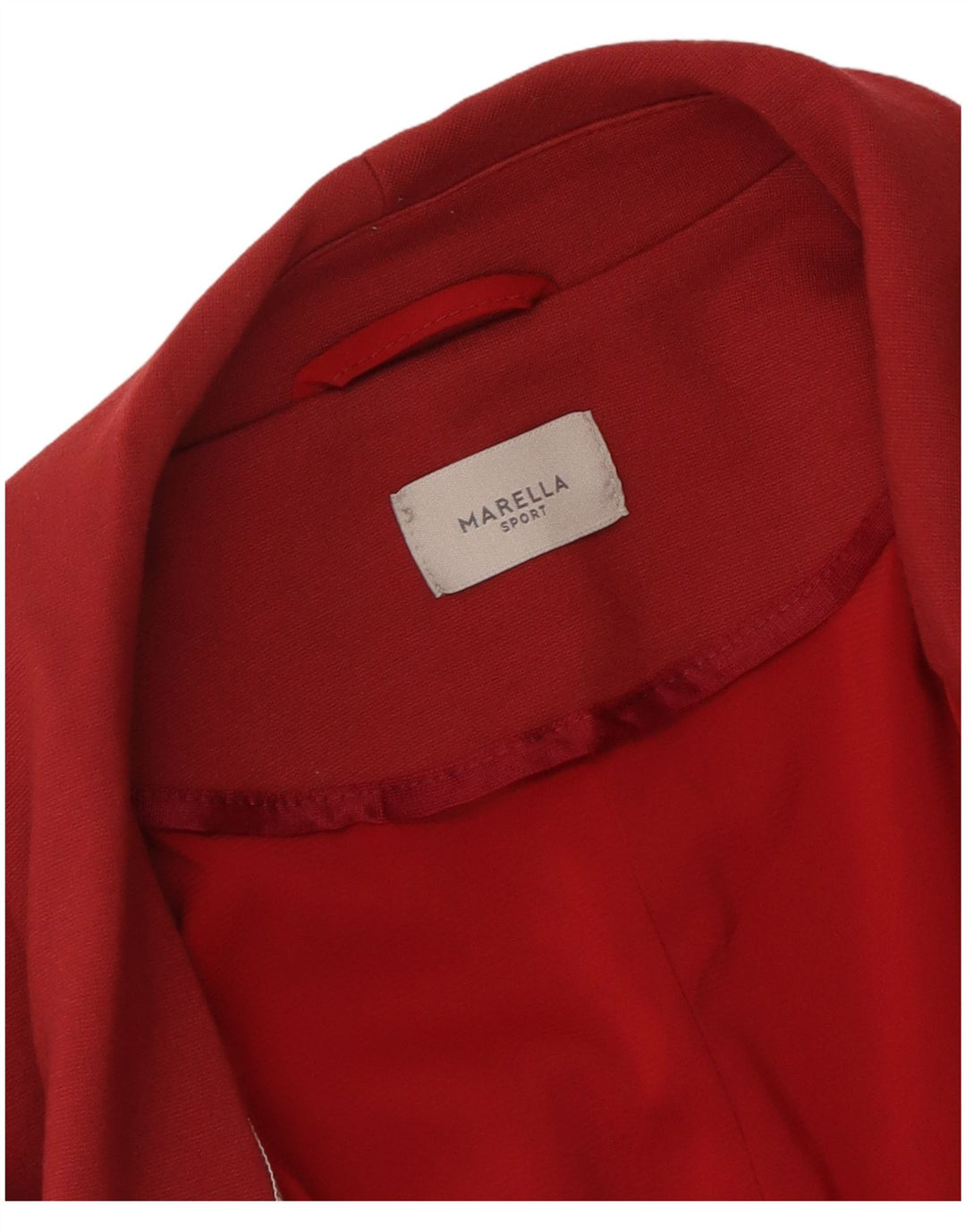 Marella Womens 1 Button Blazer Jacket UK 10 Small Burgundy